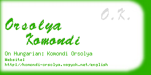 orsolya komondi business card